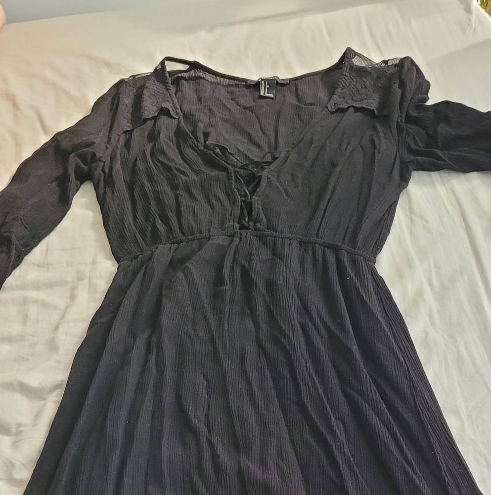 Forever 21 Elegant Black Maxi Dress